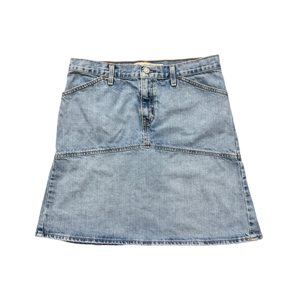 Vintage Gap Jeans Light Wash Denim Skirt Sz 8